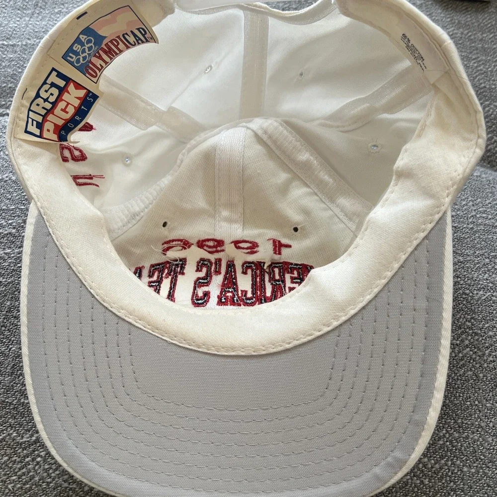 Vintage Olympics Hat Men OS America's Team USA Snapback Cap 1996 Preowned